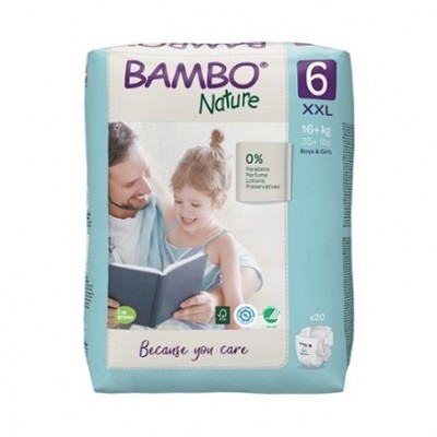 Bambo Nature 6 dětské plenkové kalhotky 16+ kg, 20 ks