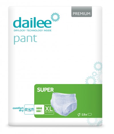Dailee Pant Premium Super XL, natahovací kalhotky 15 ks