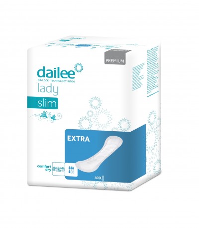 Dailee Lady Premium Slim EXTRA, vložky pro ženy 30 ks