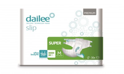 Dailee Slip Premium Super M, inkontinenční zalepovací kalhotky 30 ks