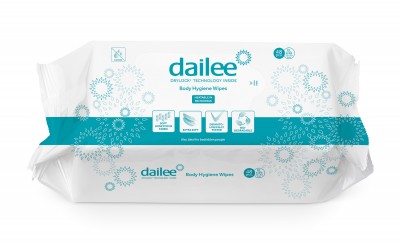 Dailee Body Hygiene Wipes 20x30 cm, vlhčené ubrousky 48 ks